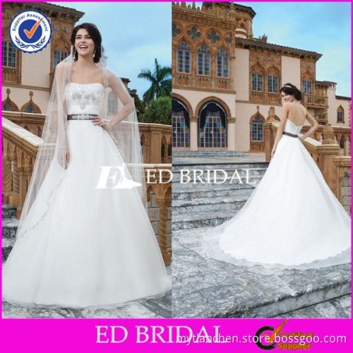Lace Decorated Strapless Neckline Backless Aliexpress Wedding Dresses On Sale